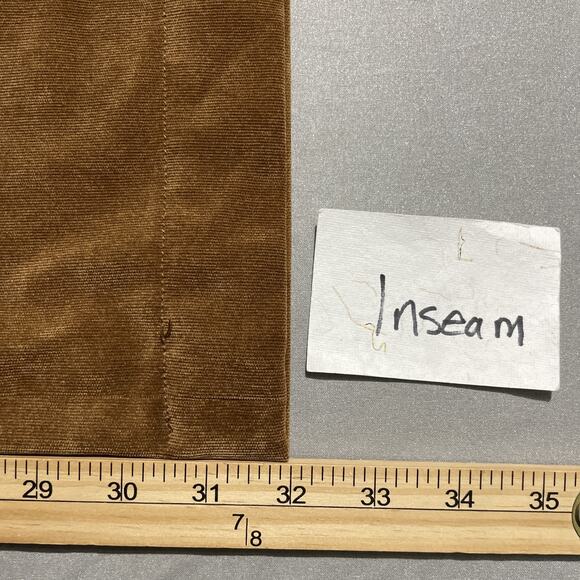 Coldwater Creek Pants Womens Size 8 Brown Pinwale Corduroy Trousers Equestrian - Picture 12 of 13